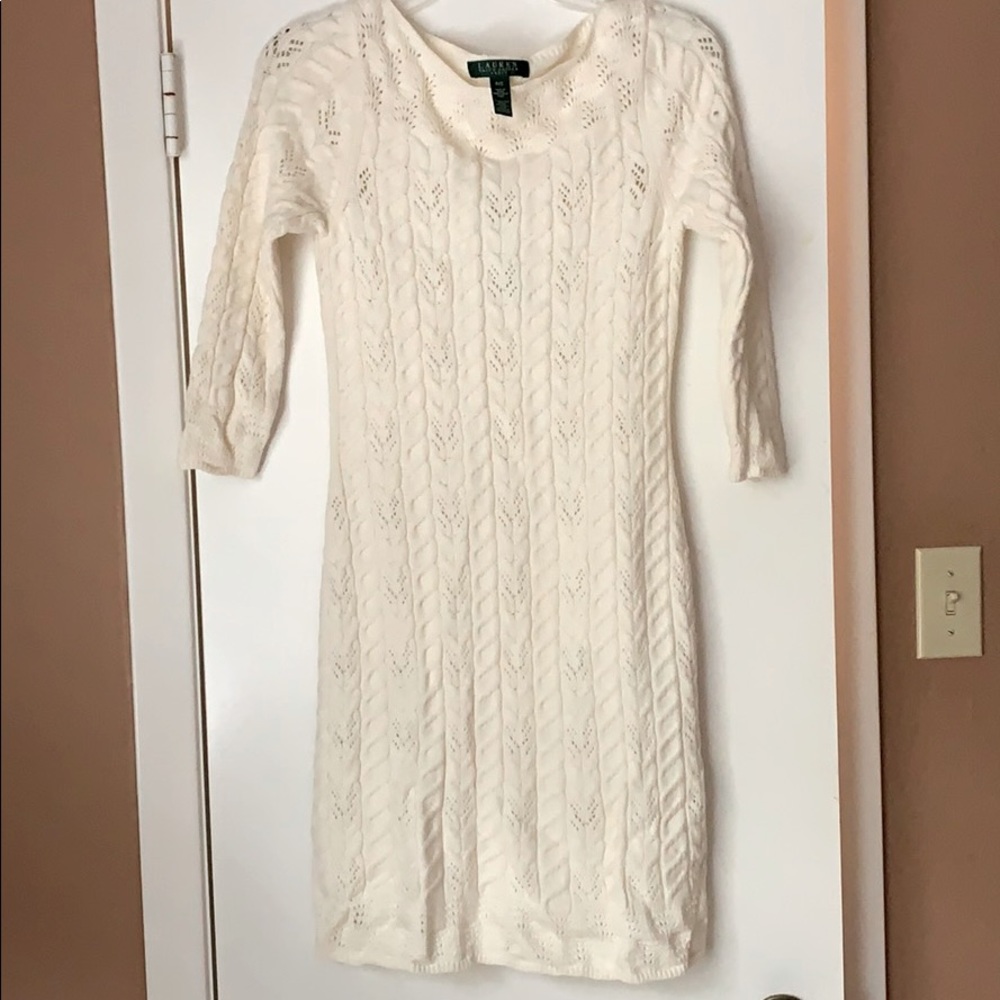Ralph Lauren Sweater Dress (Cream)